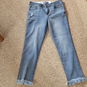 Democracy AB Solution Vintage Wash Crop Jean Size 6 NWOT